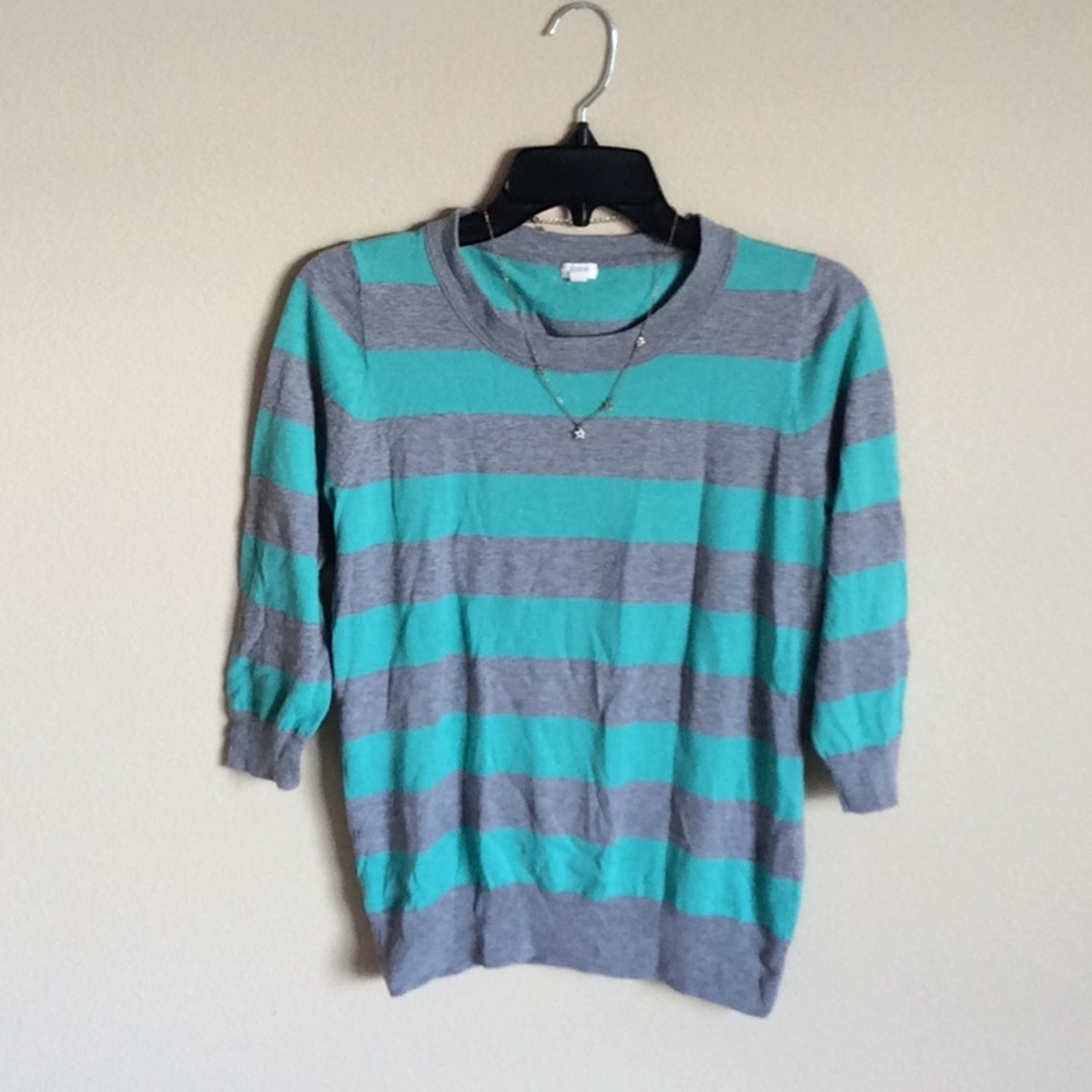 J. Crew  blue gray  top